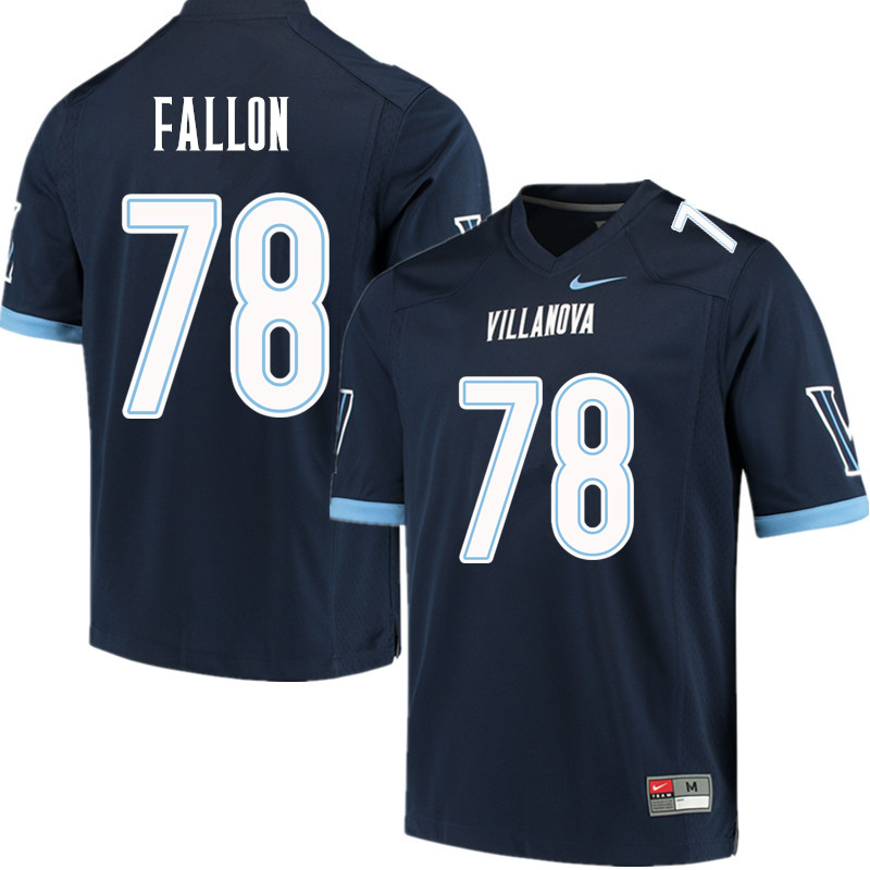Men #78 Peter Fallon Villanova Wildcats College Football Jerseys Sale-Navy